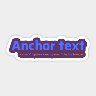 Anchor Text Sticker